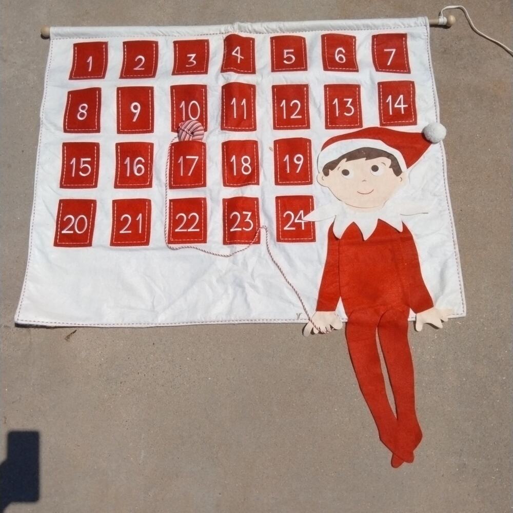 Pottery Barn Kids Christmas ELF ON THE SHELF Advent Calendar NO NAME/NO MONO